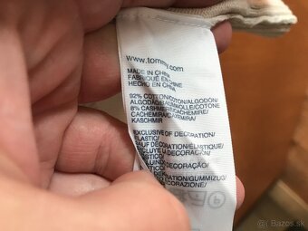 TOMMY HILFIGER originál caramel pánsky svetrik XL - 13