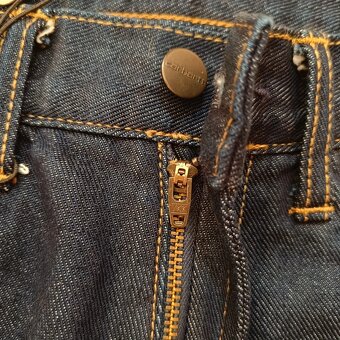 Carhartt Pontiac Pant modré džínsy rifle nohavice W33 L32 - 13