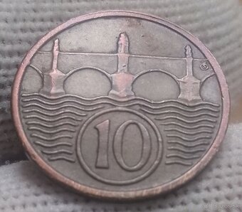Československé medené 10haliere. - 13