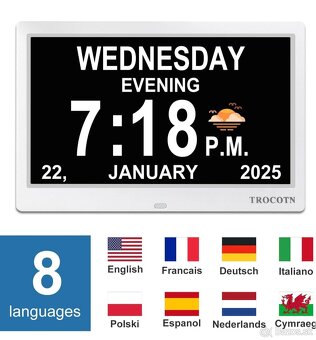 Predám praktické hodiny s budíkmi pre seniorov. - 13