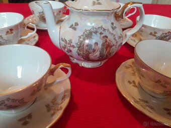 Čajový a kávový servis Tri grácie KAHLA GDR. - 13