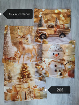Vianočne obliečky 45 x 45cm NOVE - 13