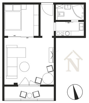 PREDREZERVOVANÝ : 1,5i byt –Martinčekova - 13