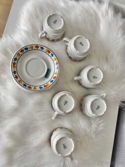 Retro taliansky porcelánový espresso set Tognana - 13
