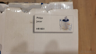 Predám nový odšťavovač Philips HR 1851 - 13