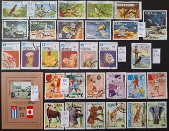 Postove znamky Kuba 3 (139poloziek) - 13
