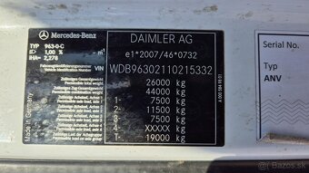 Prodám MERCEDES-BENZ ACTROS 2542 6X2 EURO 6 velkoobjemová so - 13