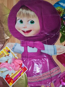 Nové balóny Máša 84cm a medveď 65cm - AŽ 15/16/17 kusov - 13