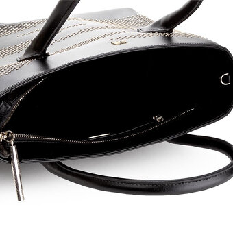 čierna kožená kabelka cavalli class  - nová - 13