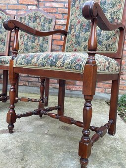 Predám vintage jedálenské stoličky – set 8 kusov - 13