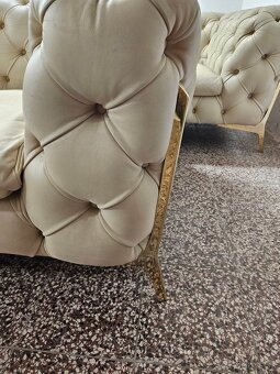 CHESTERFIELD ŠTÝL-CALIA ITALY,KOŽENÁ SEDAČKA 3+2+1,NEROZŤ. - 13