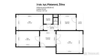 Prenajom 3. izb. bytu, Solinky Žilina - 13