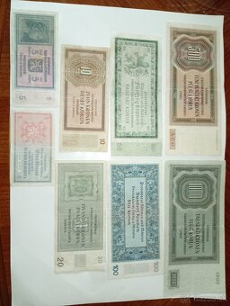 SESTAVA BANKOVEK 1-1000 K, 40. LÉTA, VŠE NEPERFOROVANÉ - 13