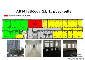 Kancelárske priestory 20m² + 20m²; resp 60m², 40m² na Mileti - 13