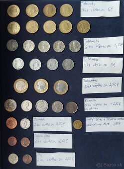 Zbierka mincí - Tunisko, Taliansko, Kanada, striebro ostrovy - 13