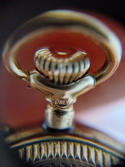 Krasne starožitne damske zlate vreckove hodinky - 13