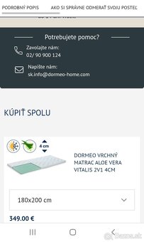 Dormeo vrchný matrac aloe vera vitalis 2v1 - 13
