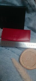 Dámska červená KOŽENÁ peňaženka - 13