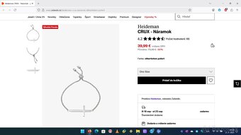 Náhrdelník s krížikom, Náramok s krížikom/bez krížika - 13