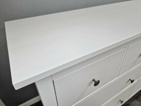 IKEA HEMNES Komoda, 8 zásuviek, bielo morená, 160x96 cm - 13
