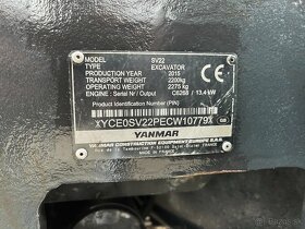 Minibager minirypadlo Yanmar SV 22, Takeutchi, Caterpillar - 13