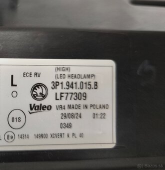 Škoda Superb 4 IV predne ľavé svetlo Matrix led 3P1 - 13
