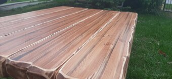 Drevený stôl 160×90 +6 stolićkov do vinnice - 13