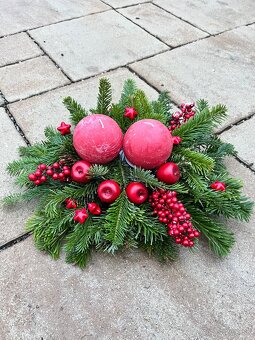 Vianočné vence, ikebany - 13