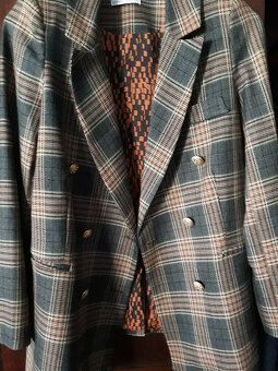 vintage kárované sako - 36 - 13