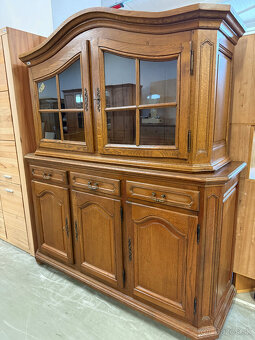 Dubové příborníky a vitriny Belgie a Německo - 13