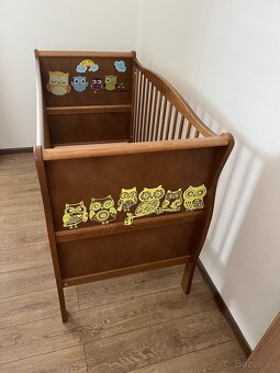 Kvalitná Detská postieľka Noble Cot 120x60 Vintage - 13