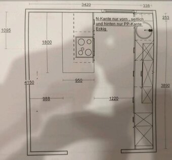 Krémová lesklá linka Nobilia se spotřebiči,5855 - 13