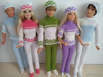 Oblečenie šaty na bábiky Barbie Ken deti Rainbow high LOL - 13