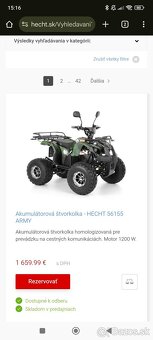 Predám novú štvorkolku HECHT56155ARMY - 13