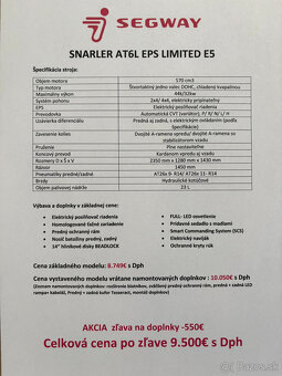 SEGWAY AT6L EPS LIMITED E5 + doplnky - 13