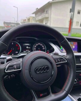 Kryt airbagu puzdro AUDI potiahnutý kožou a čiernym logom - 13