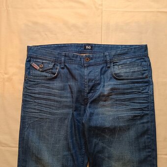 Dolce & Gabbana vintage rovné modré džínsy široké baggy 33 - 13