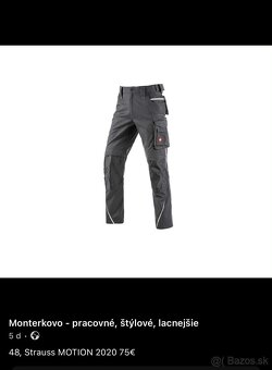 Pracovné nohavice Engelbert Strauss MOTION 2020 - 13