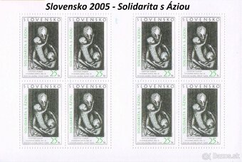 Poštové známky, filatelia: Slovensko, aršíky AA - 13