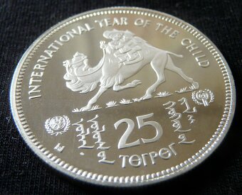 Mongolské zberateľské strieborné mince - 13