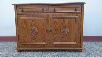 Selský příborník, kredenc, nábytek z masívu - 13