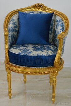 Zámecký salon - sedací souprava - 4 části - 13