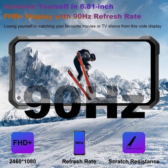 Unihertz tank 1 22000 mAh baterií - 13