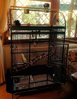 Veľká klietka pre vtáky - voliéra pre zvieratá - 13