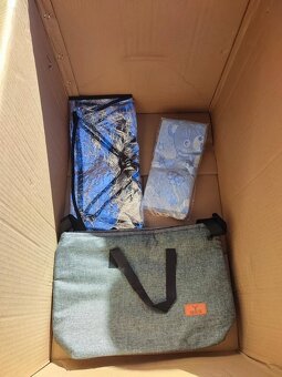 Nový kombinovaný kočárek 3v1 (černo-zlatý) - 13