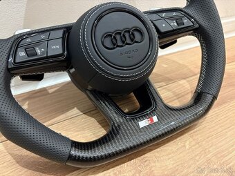 AUDI KARBON ŠPORTOVÝ PERFOROVANÝ ZKOSENY VOLANT - 13