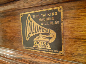 Predám jedinečný starožitný gramofón značky Columbia ca 1910 - 13
