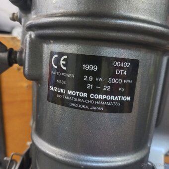 Lodny benzinovy motor 2Takt suzuki DT4,kratka noha - 13