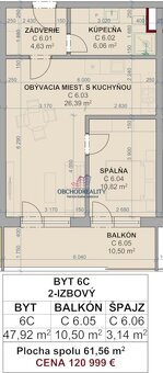 GREEN SIDE IX. - 2 - izbové byty s balkónmi - 13