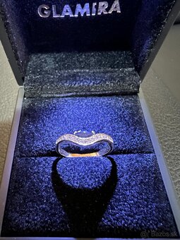 Zlatý dámsky prsteň - luxus - 13